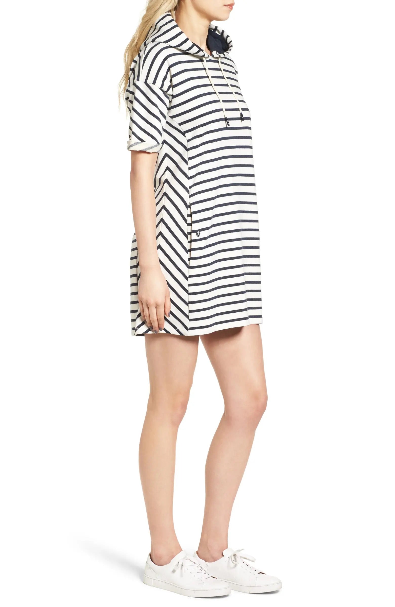 Barbour Women's Dive Stripe Terry Hooded Dress
