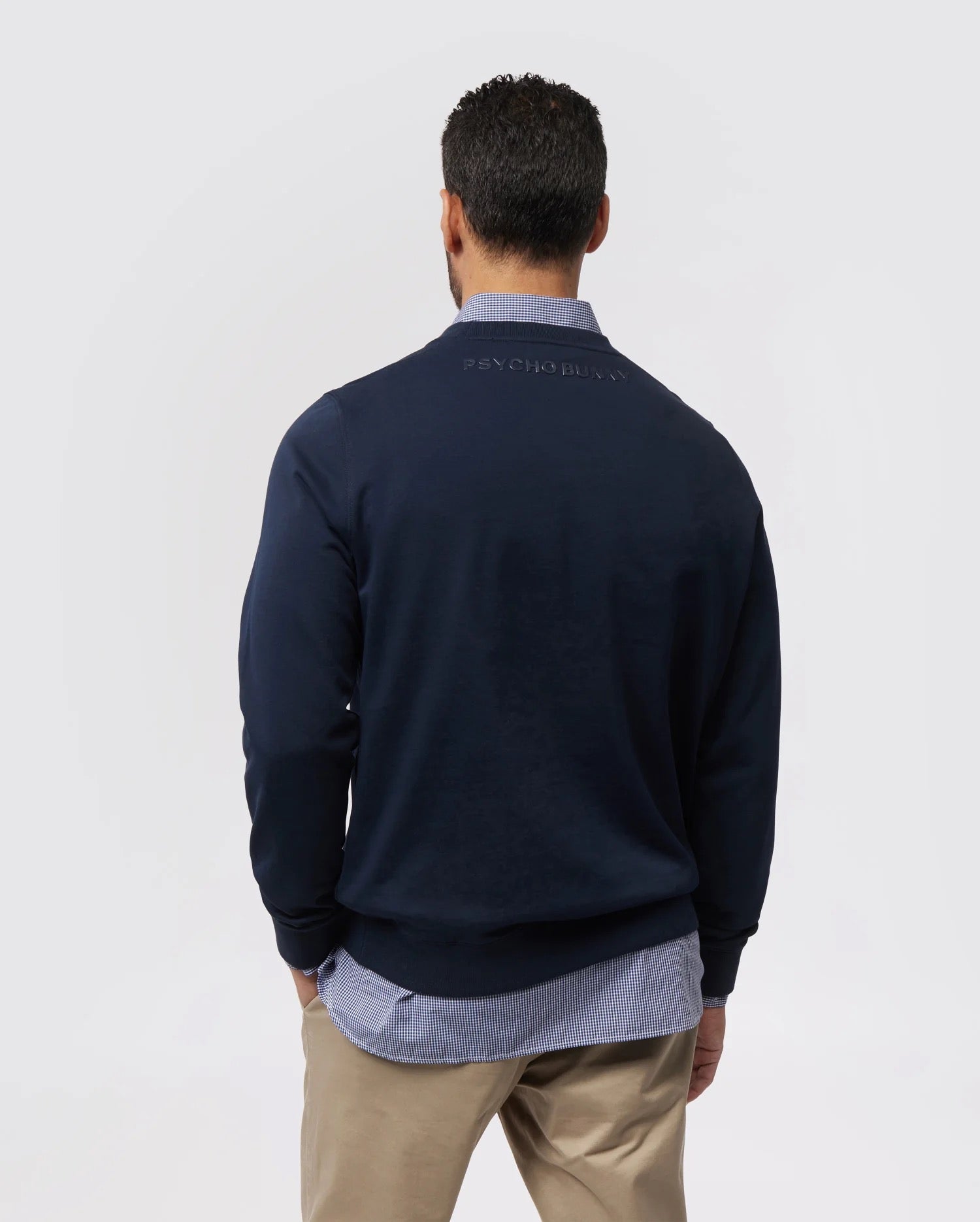 Psycho Bunny Mens Posen Matte Graphic Sweatshirt - NAVY