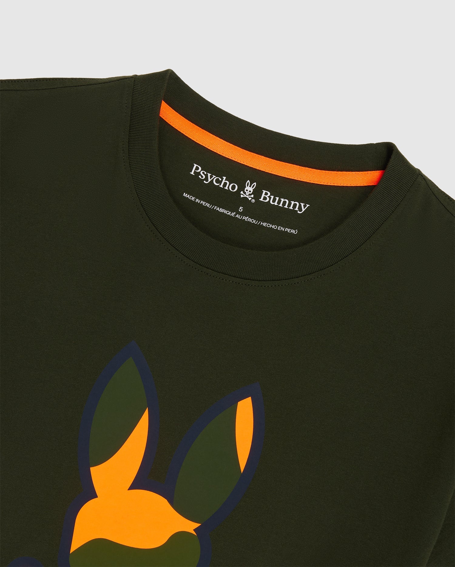 Psycho Bunny Mens Plano Camo Print Graphic Tee - Duffel Bag