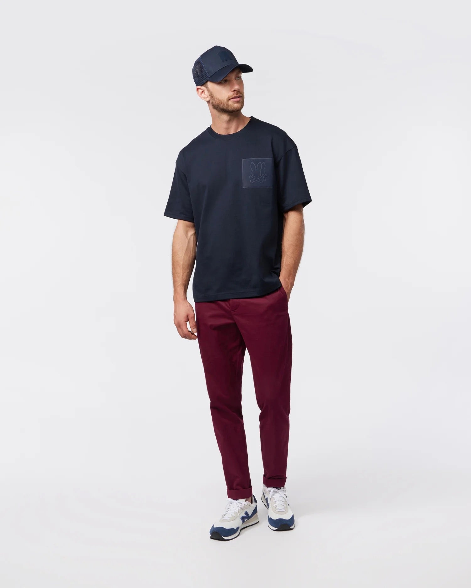 Psycho Bunny Mens Sacramento Relaxed Fit Tee