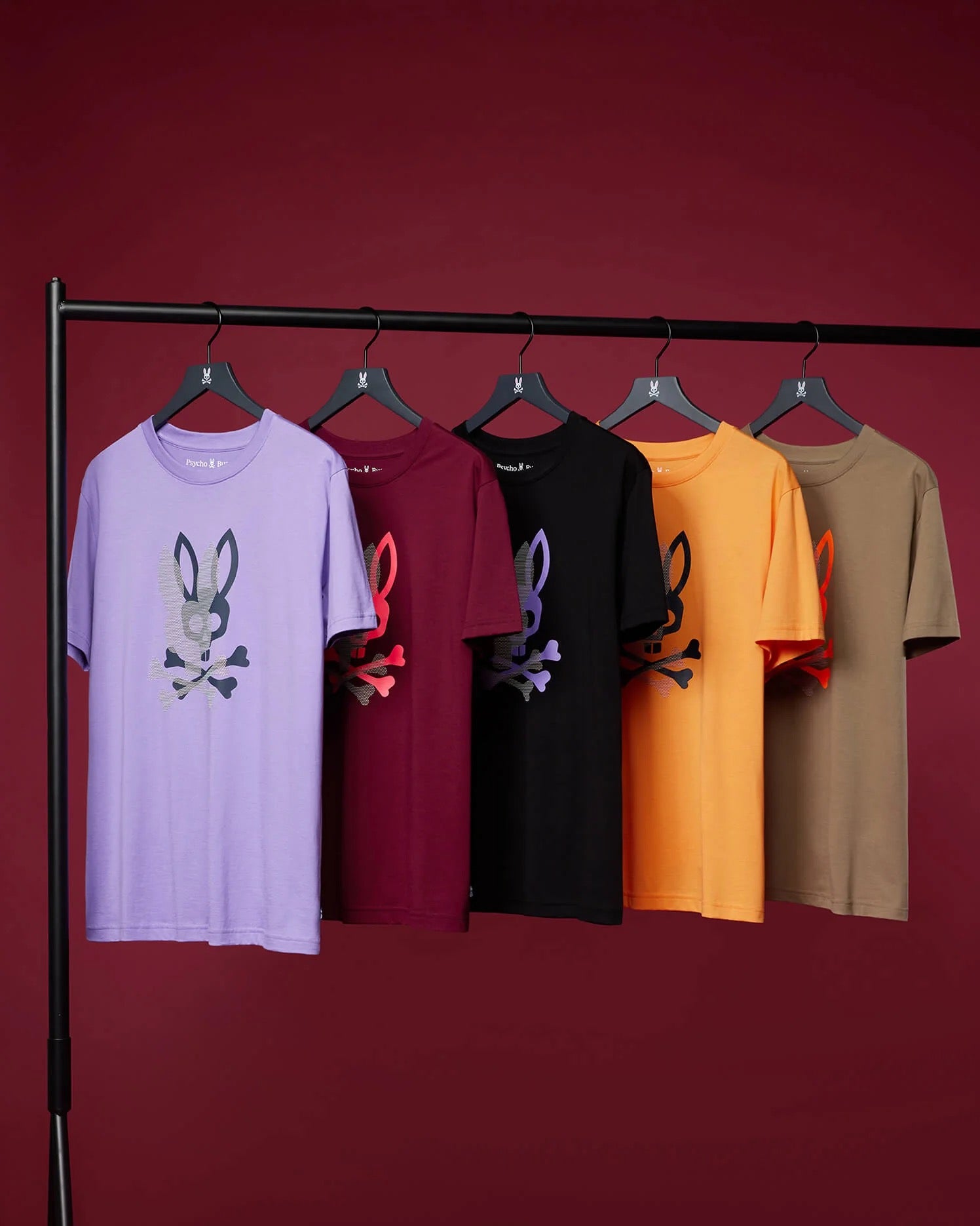 Psycho Bunny Mens Chicago HD Dotted Graphic Tee