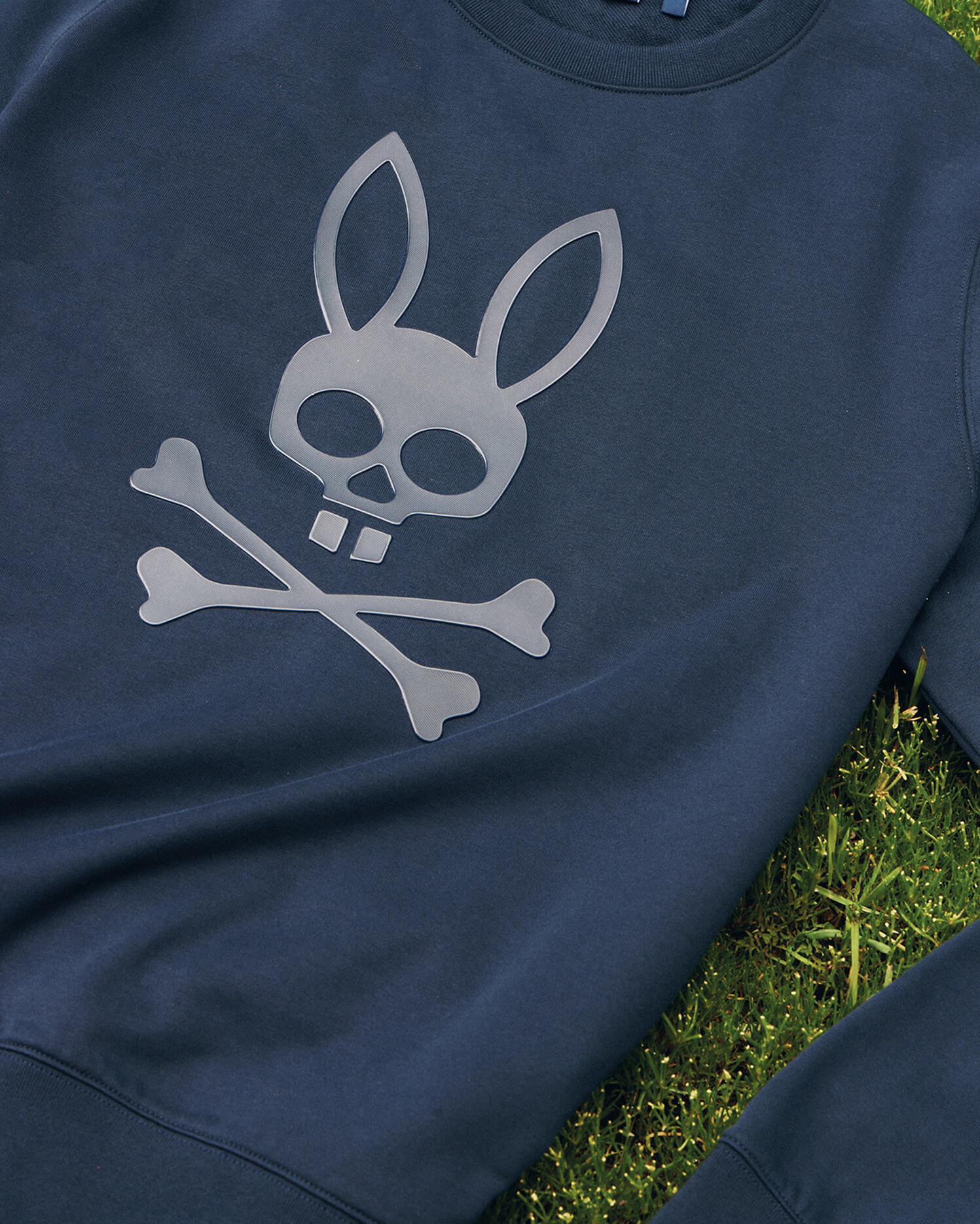 Psycho Bunny Mens Posen Matte Graphic Sweatshirt - NAVY
