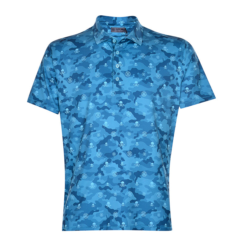 Gfore Tonal Camo Printed Men's Polo