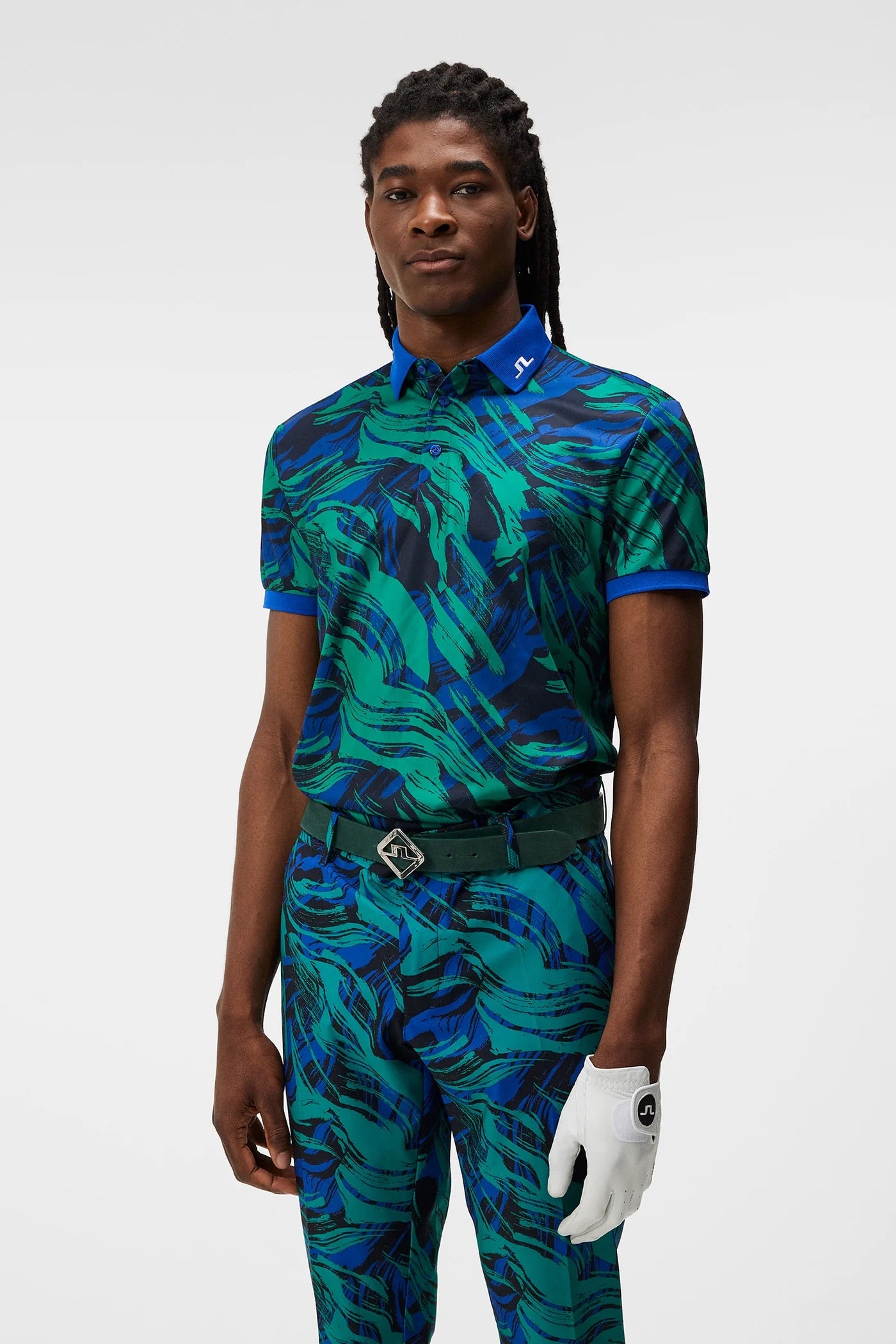 J Lindeberg Men's KV PRINT POLO