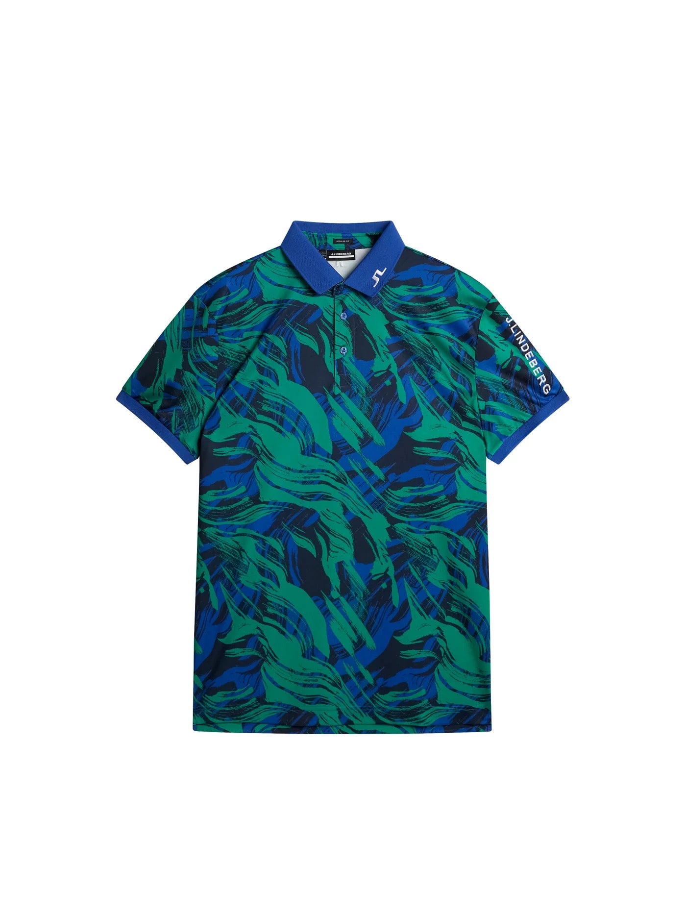 J Lindeberg Men's TOUR TECH PRINT POLO