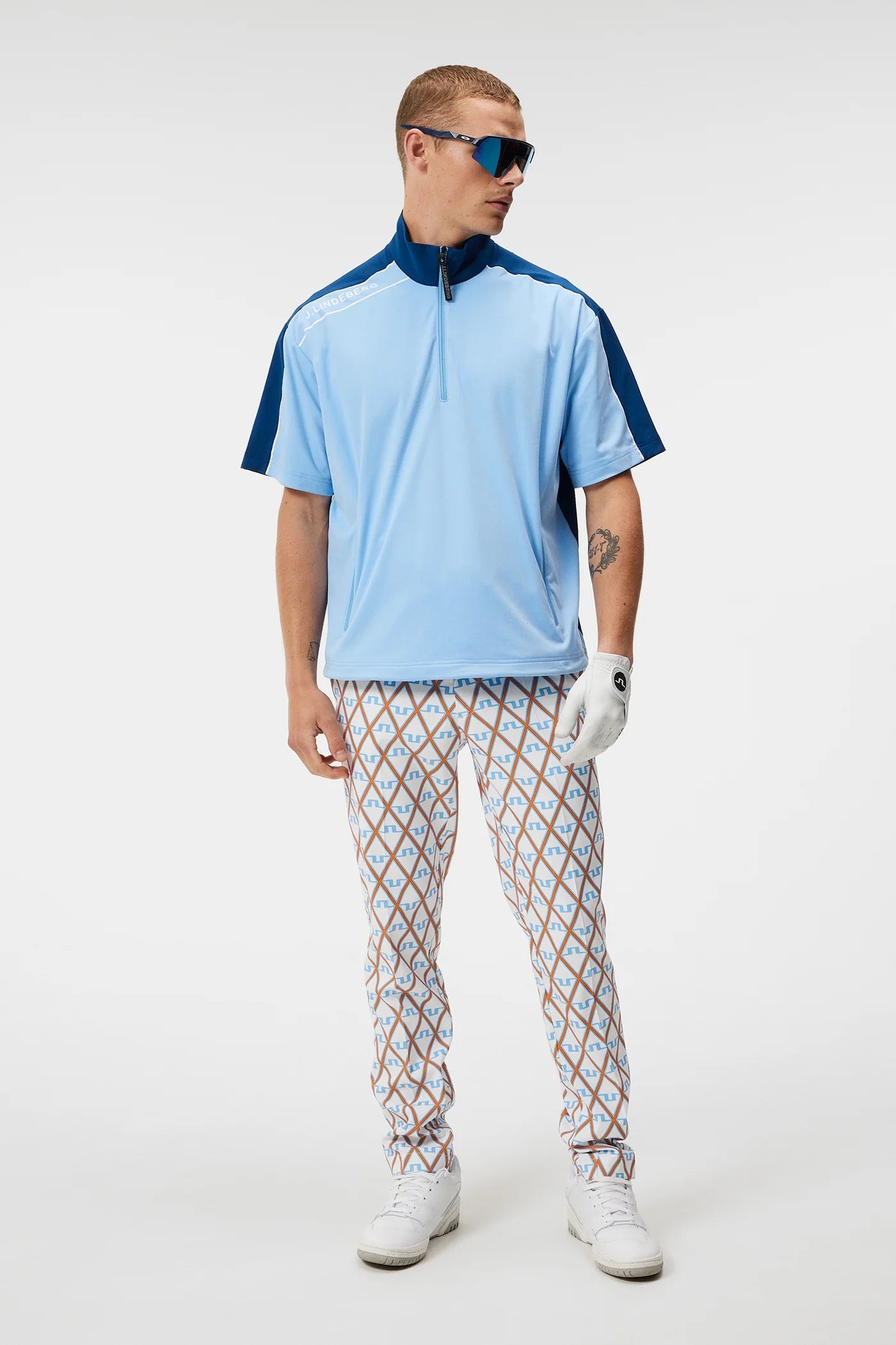 J Lindeberg Men's ROX WINDBREAKER TOP