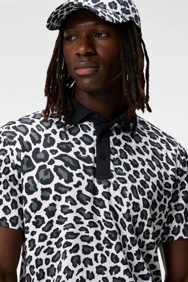 J Lindeberg Men's Arthur Regular Print Polo