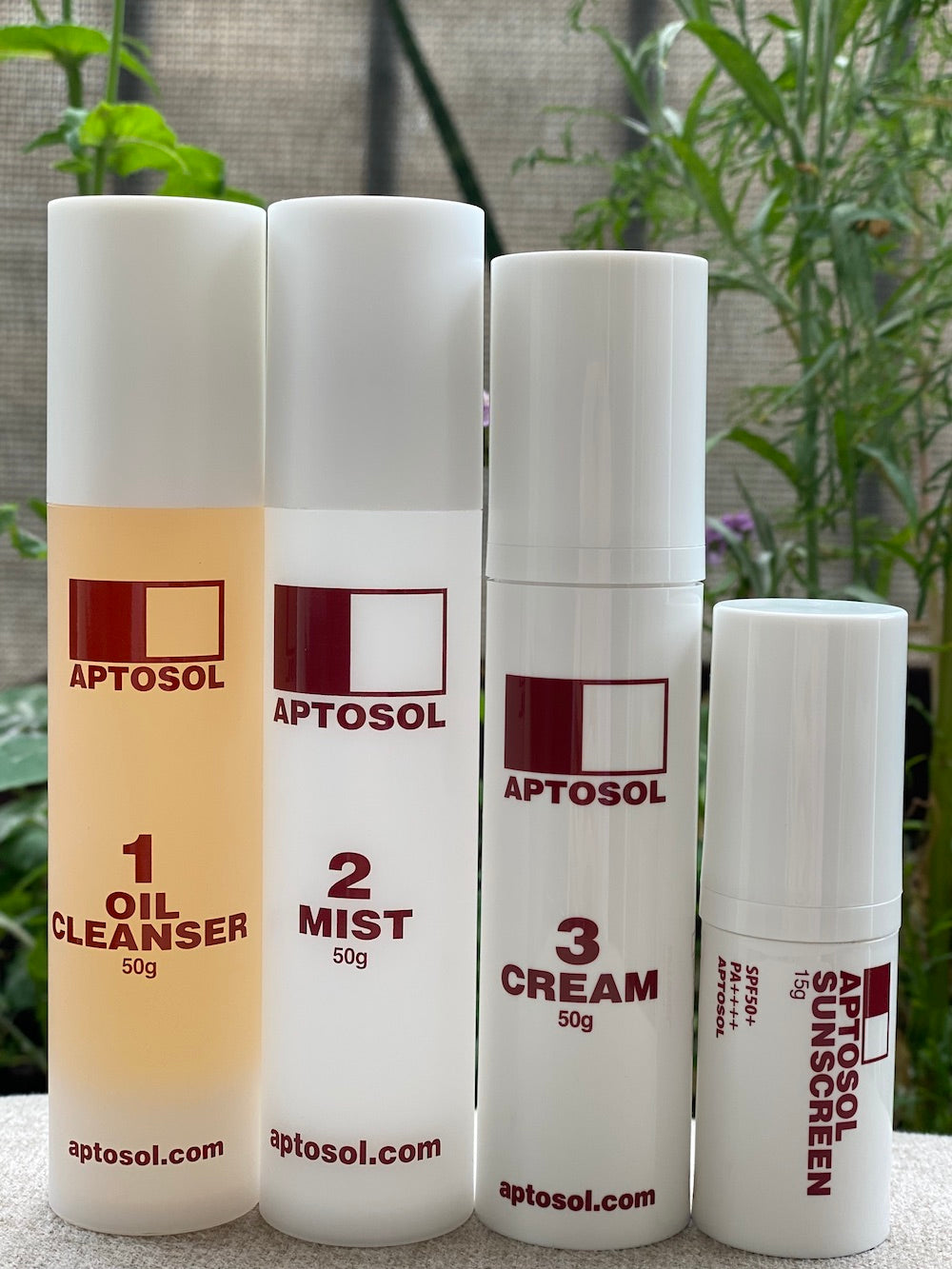APTOSOL Cleanser+Mist+Cram+Suncreen Set