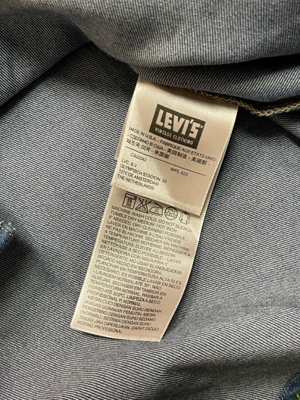 Levis vintage Mens original western shirts 66710 0006