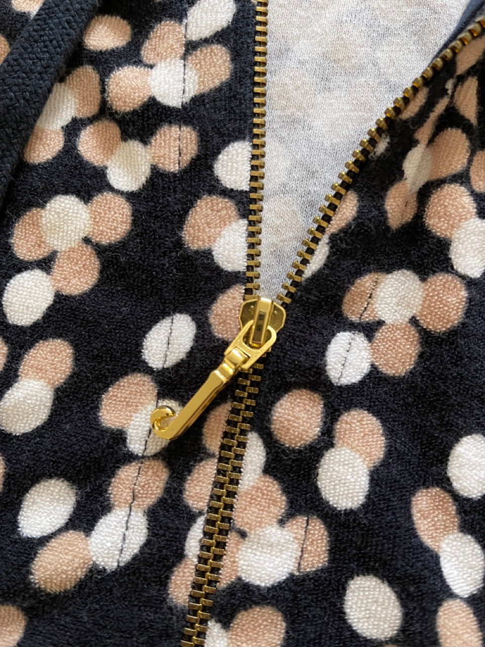JUICY COUTURE COCOA SPRINKLE ZIP UP HOODIE