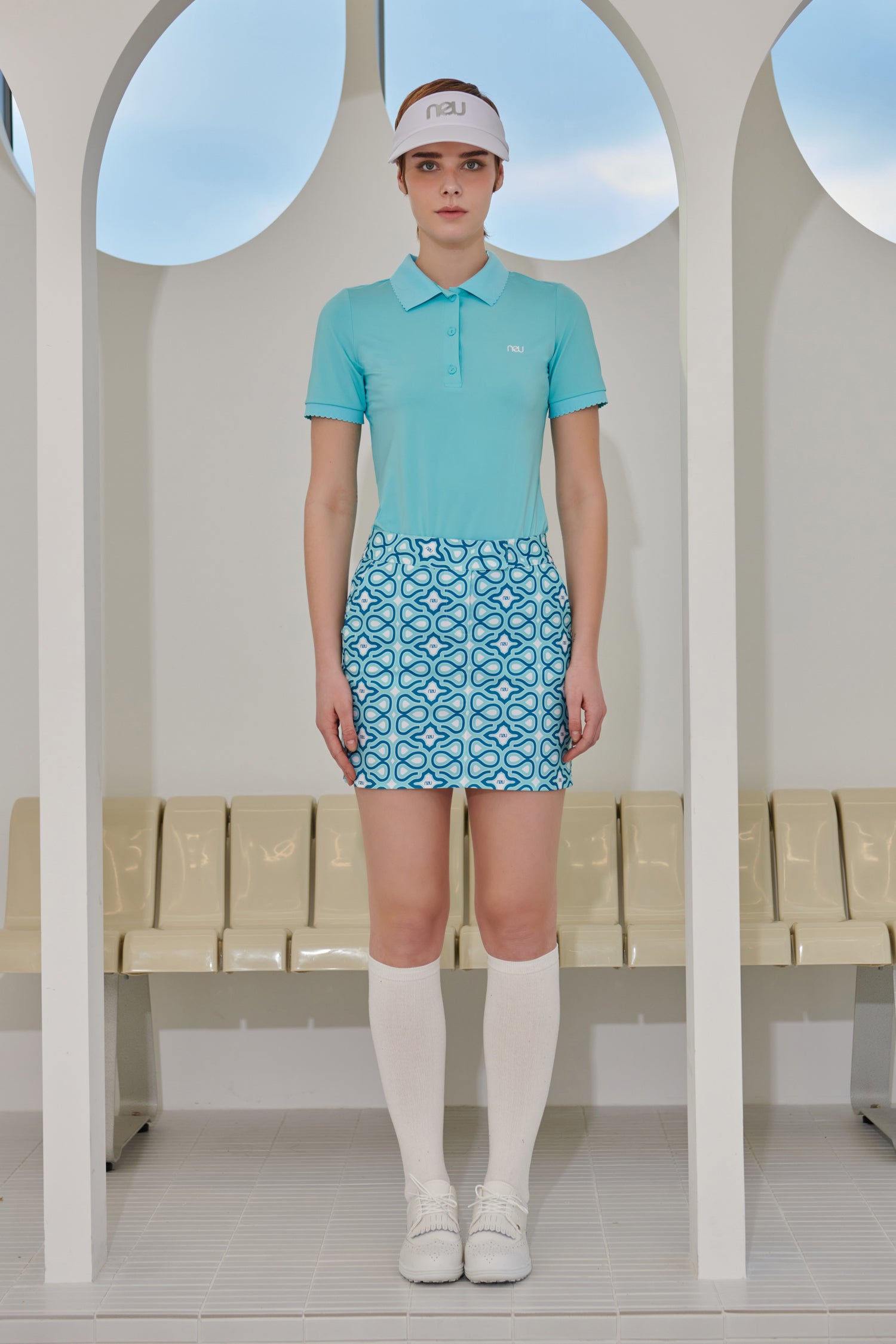 NEU Golf Wave Collar T-Shirt Mint