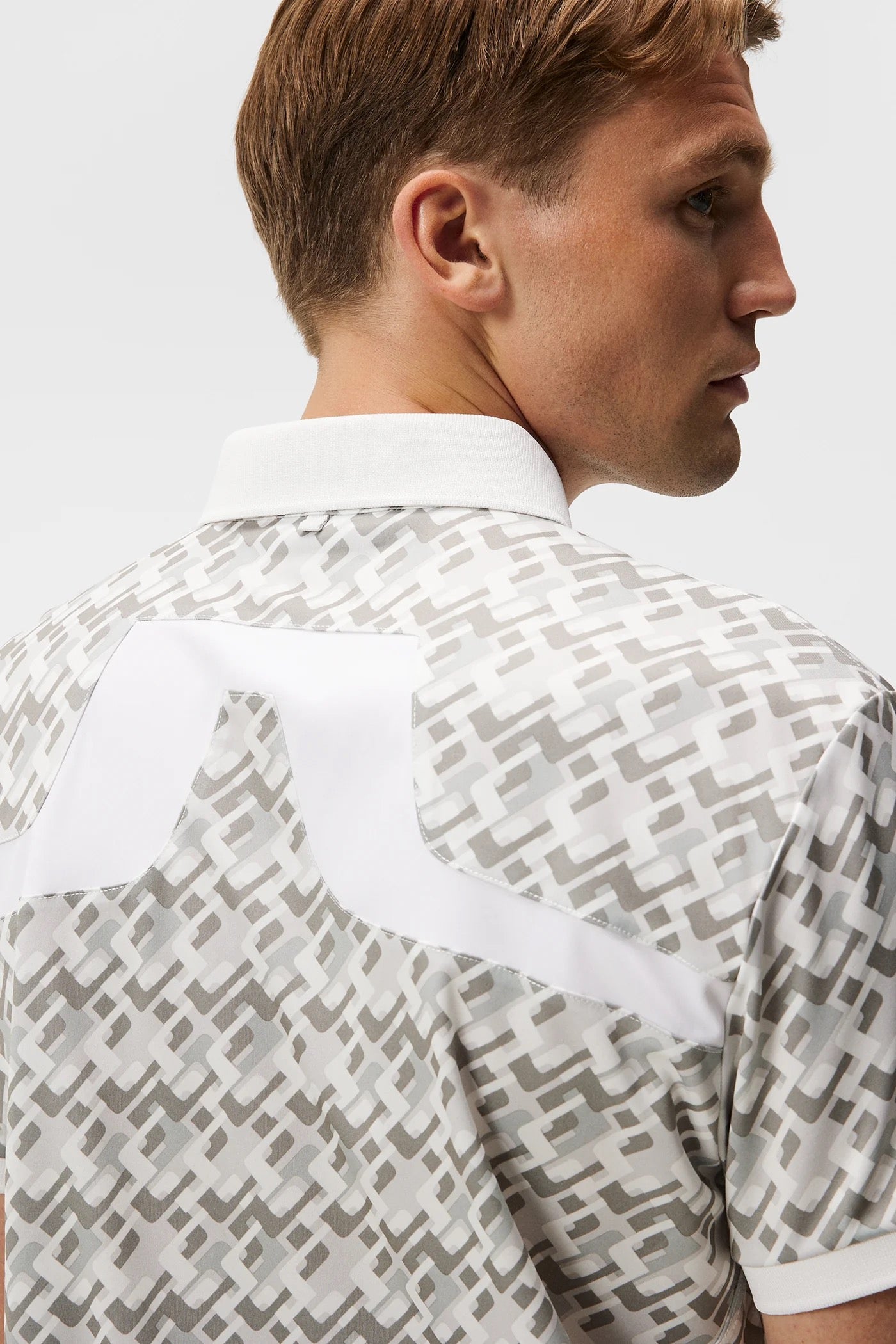 J Lindeberg Men's KV PRINT POLO