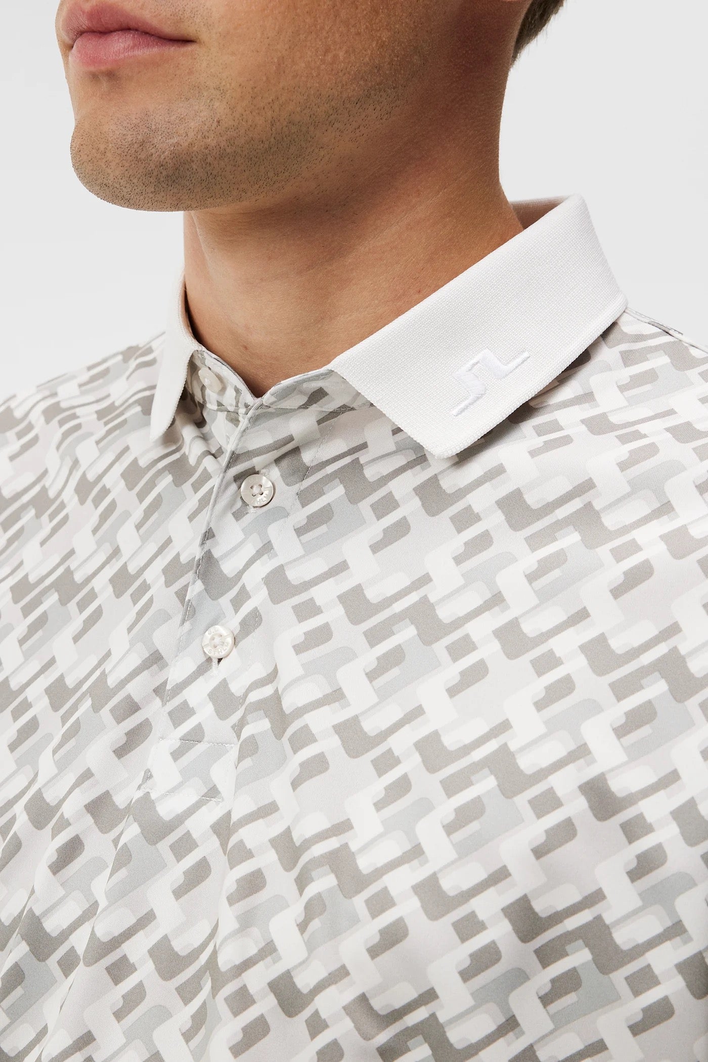 J Lindeberg Men's KV PRINT POLO