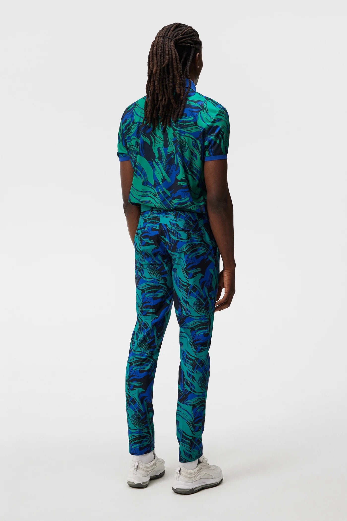 J Lindeberg Men's TOUR TECH PRINT POLO