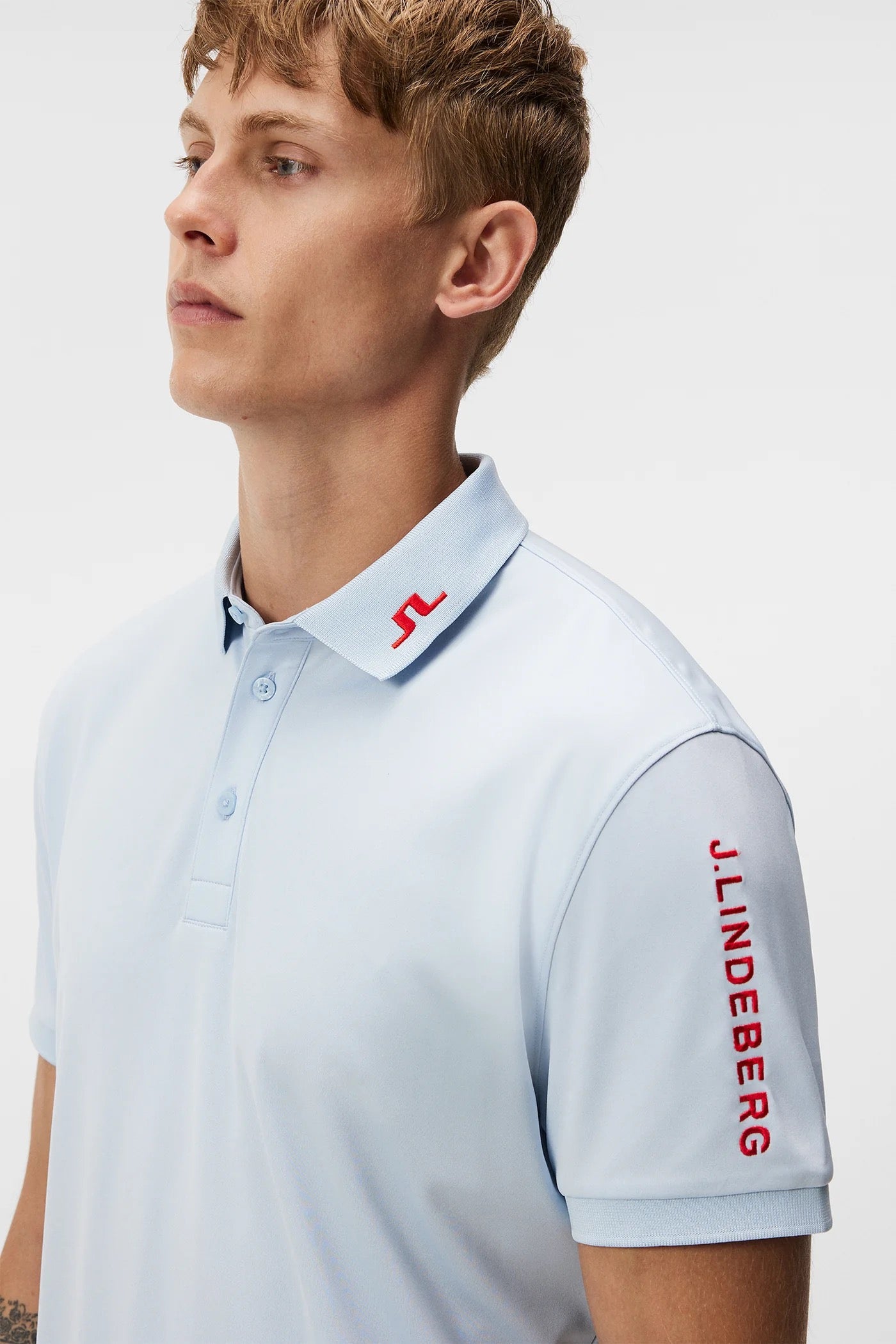 J Lindeberg Men's TOUR TECH SLIM POLO