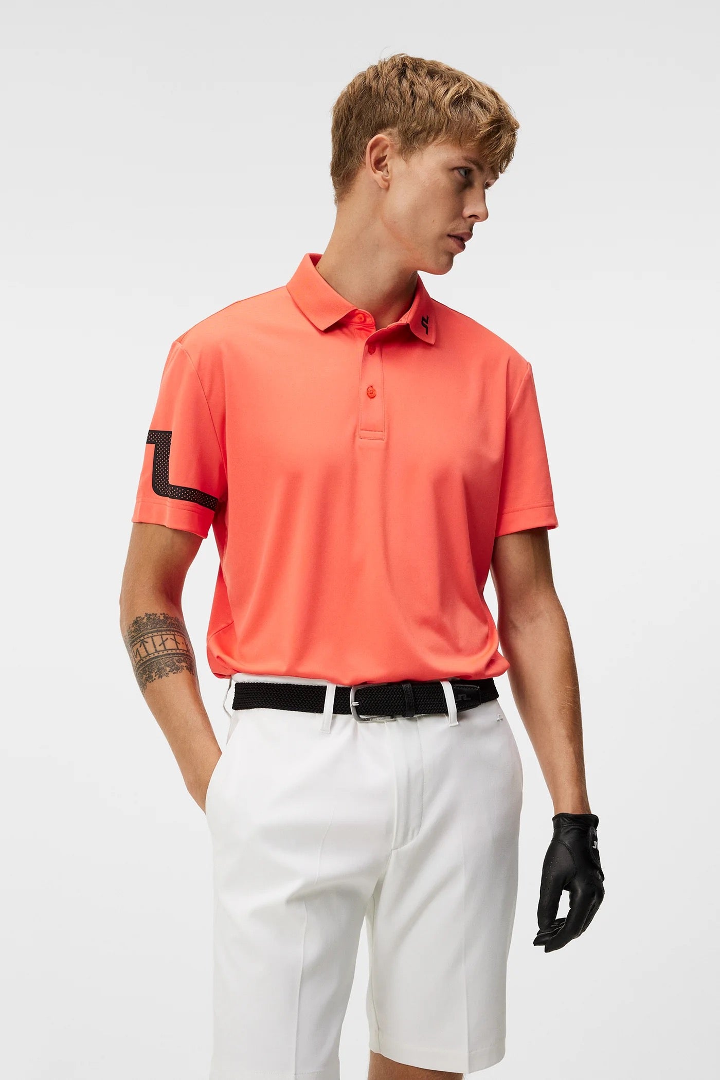 J Lindeberg Men's Heath Regular Fit Polo