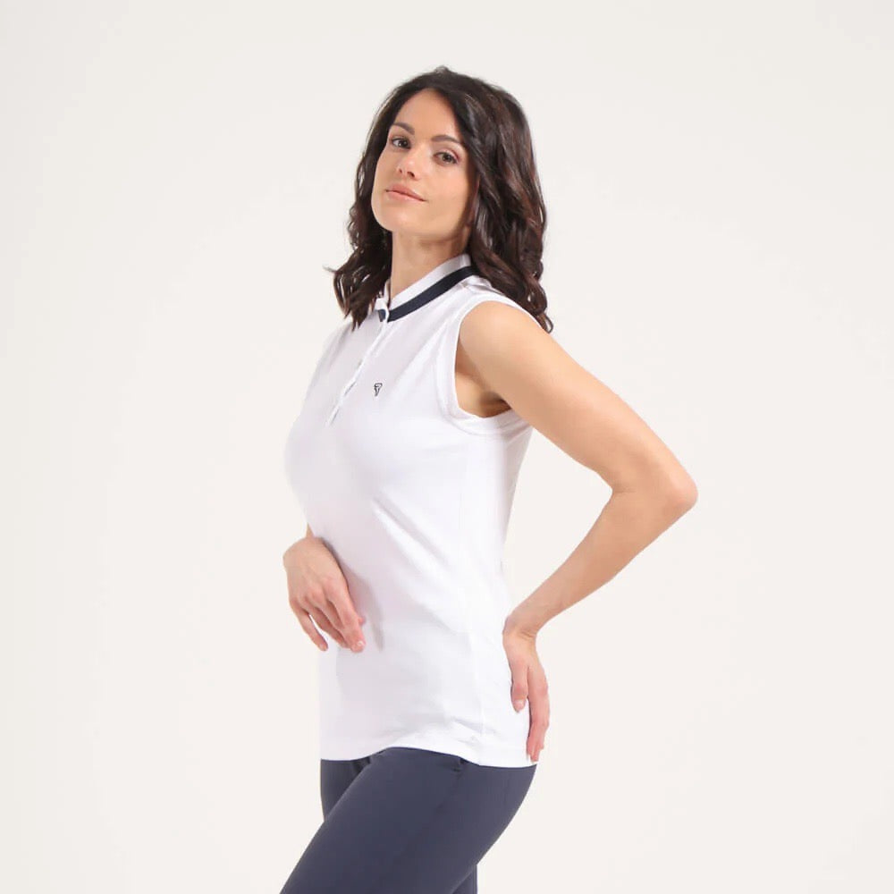 Chervo Women Altutex Golf Sleeveless Polo Shirts 65309 B33