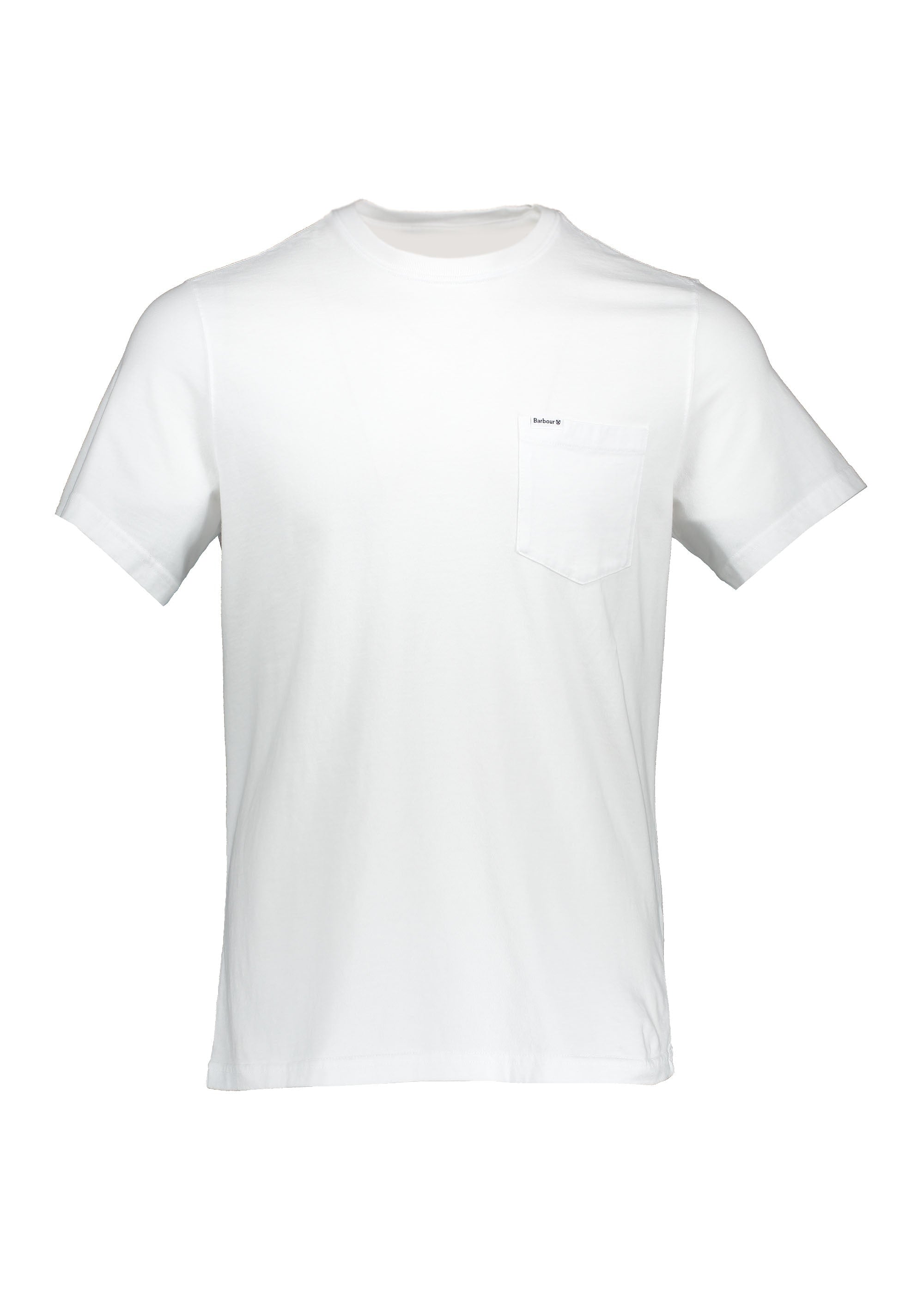 BARBOUR Logo Pocket T-shirt In White