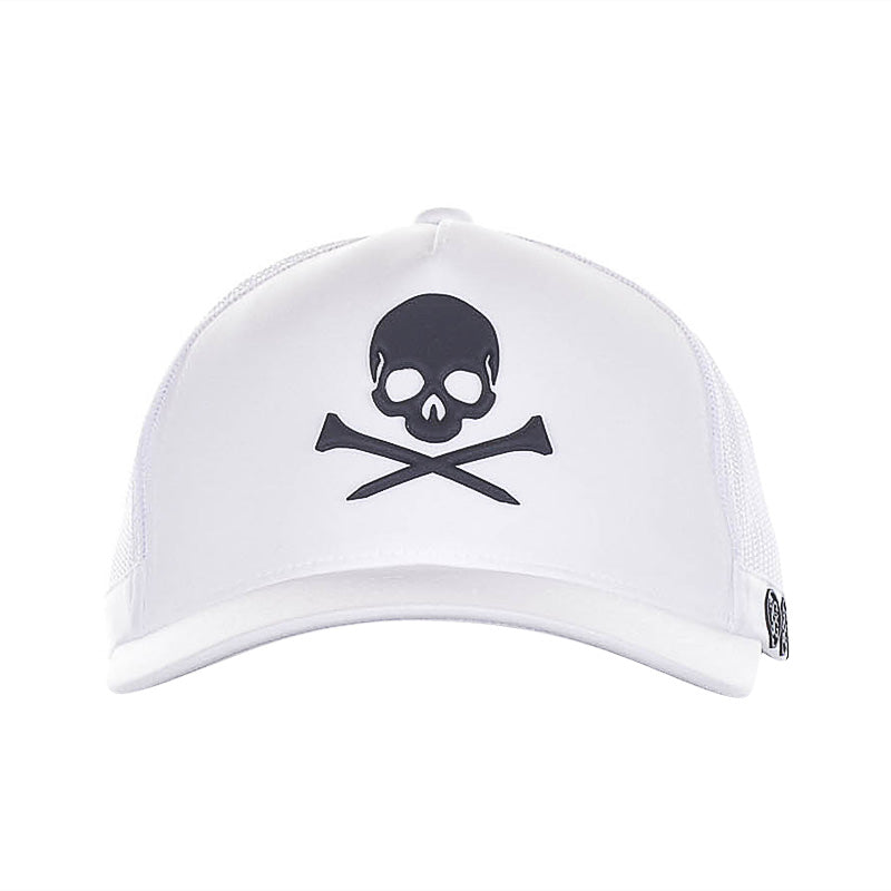 GFORE GOLF CAP SKULL & T'S TRUCKER SNAPBACK Snow G4AS21H21