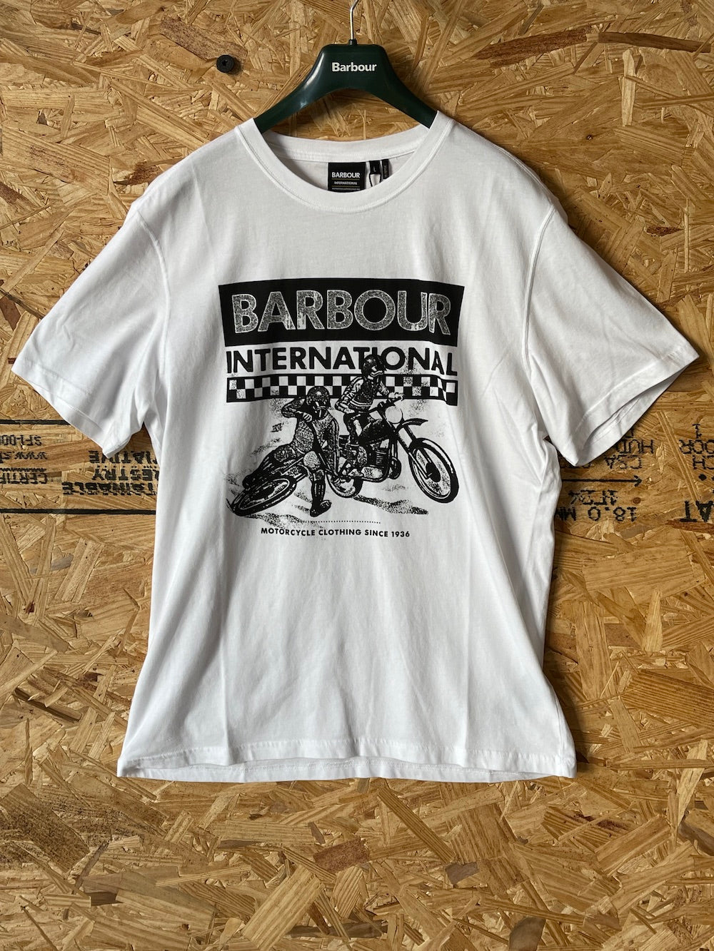 Barbour Men's International Archive Checkers Tee - White