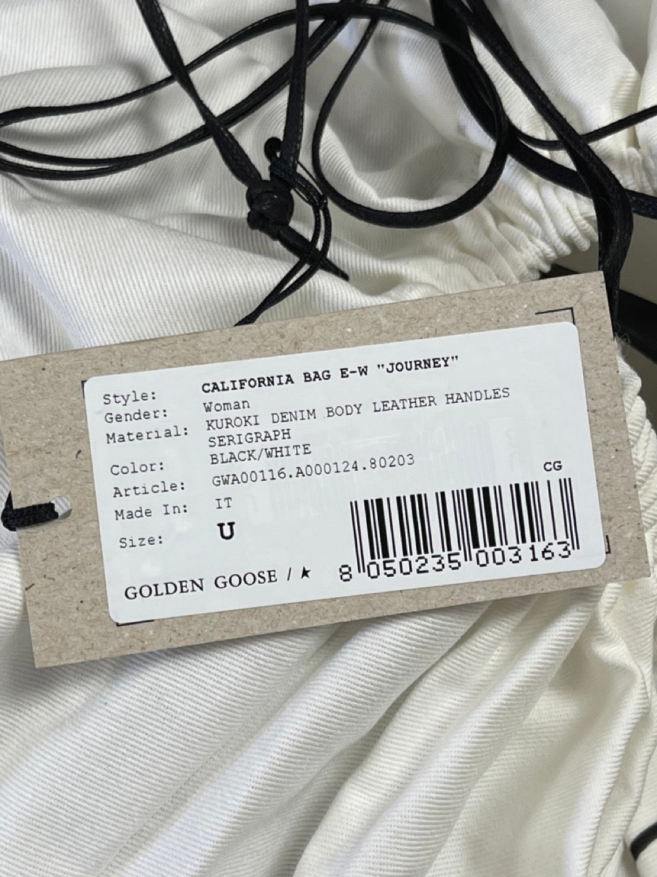 Golden Goose California Bag E-W Journey Tote Bag GWA00116
