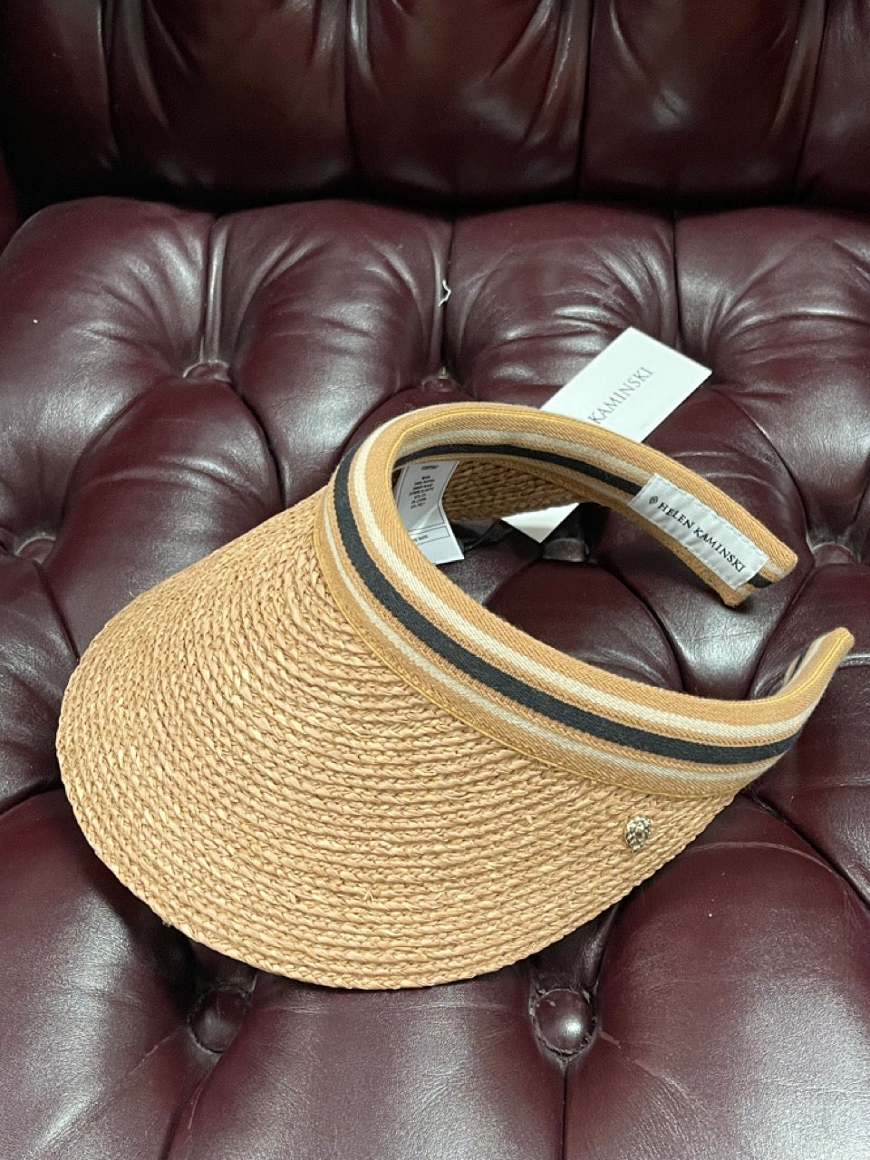 Helen Kaminski Bianca Nougat/Black Stripe