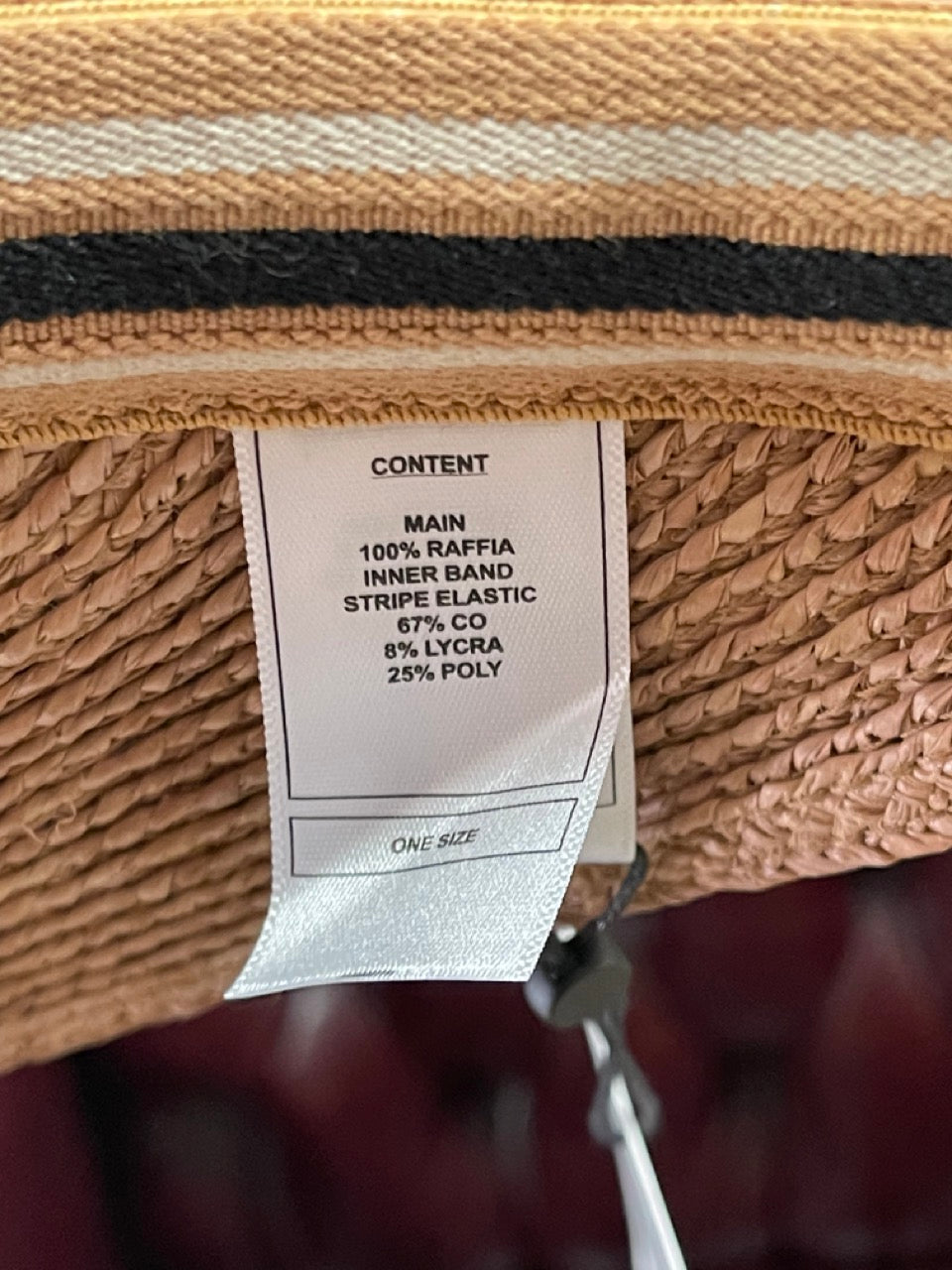 Helen Kaminski Bianca Nougat/Black Stripe