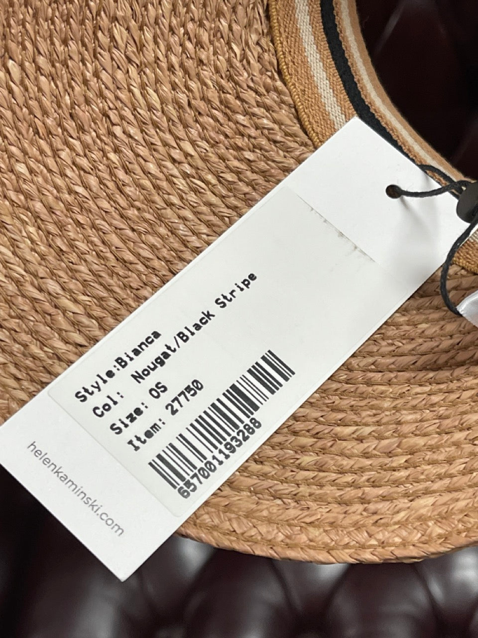 Helen Kaminski Bianca Nougat/Black Stripe