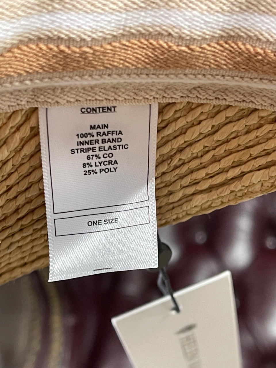 Helen Kaminski Bianca Natural/Nougat Stripe