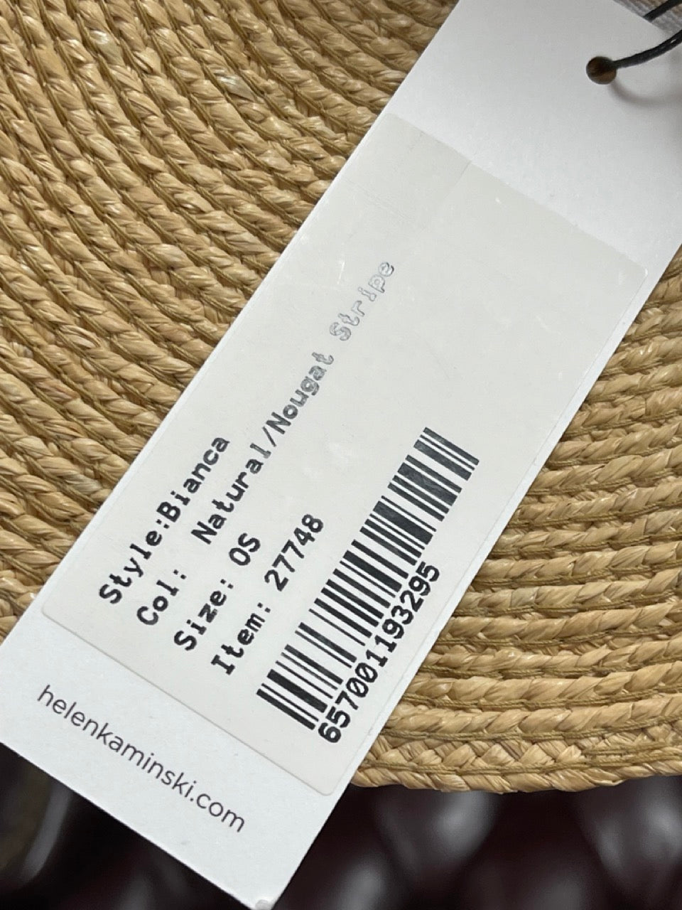 Helen Kaminski Bianca Natural/Nougat Stripe