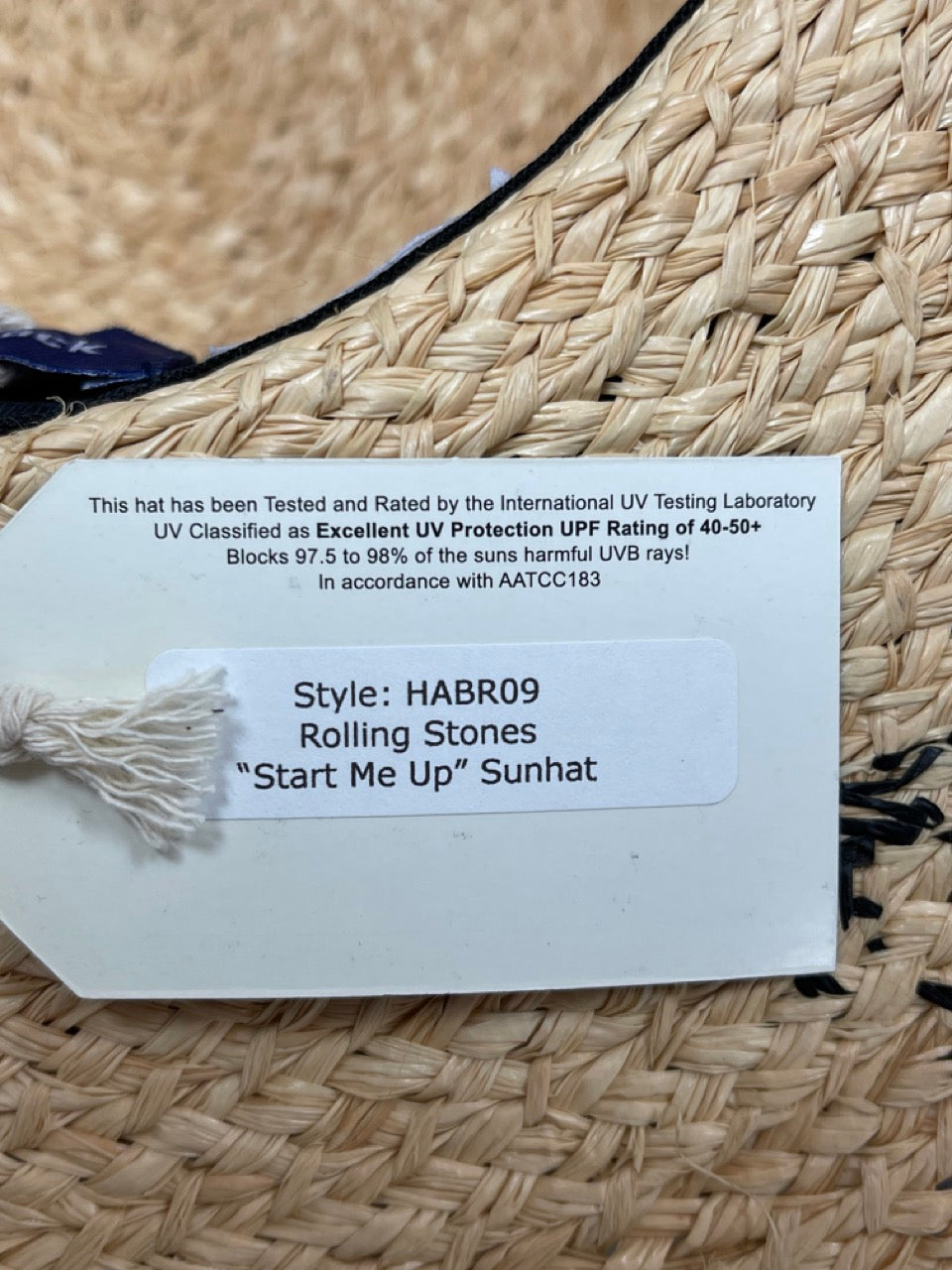 Hat Attack Rolling Stones Start Me Up Sunhat HABRO9