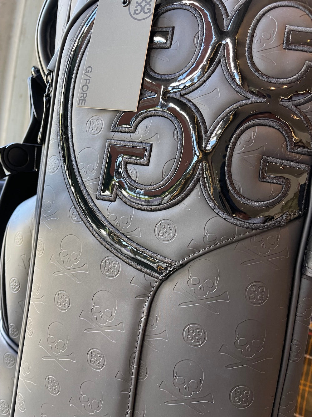 GFORE Debossed Skull Transporter lll Tour Carry Bag 14-Way-ONYX