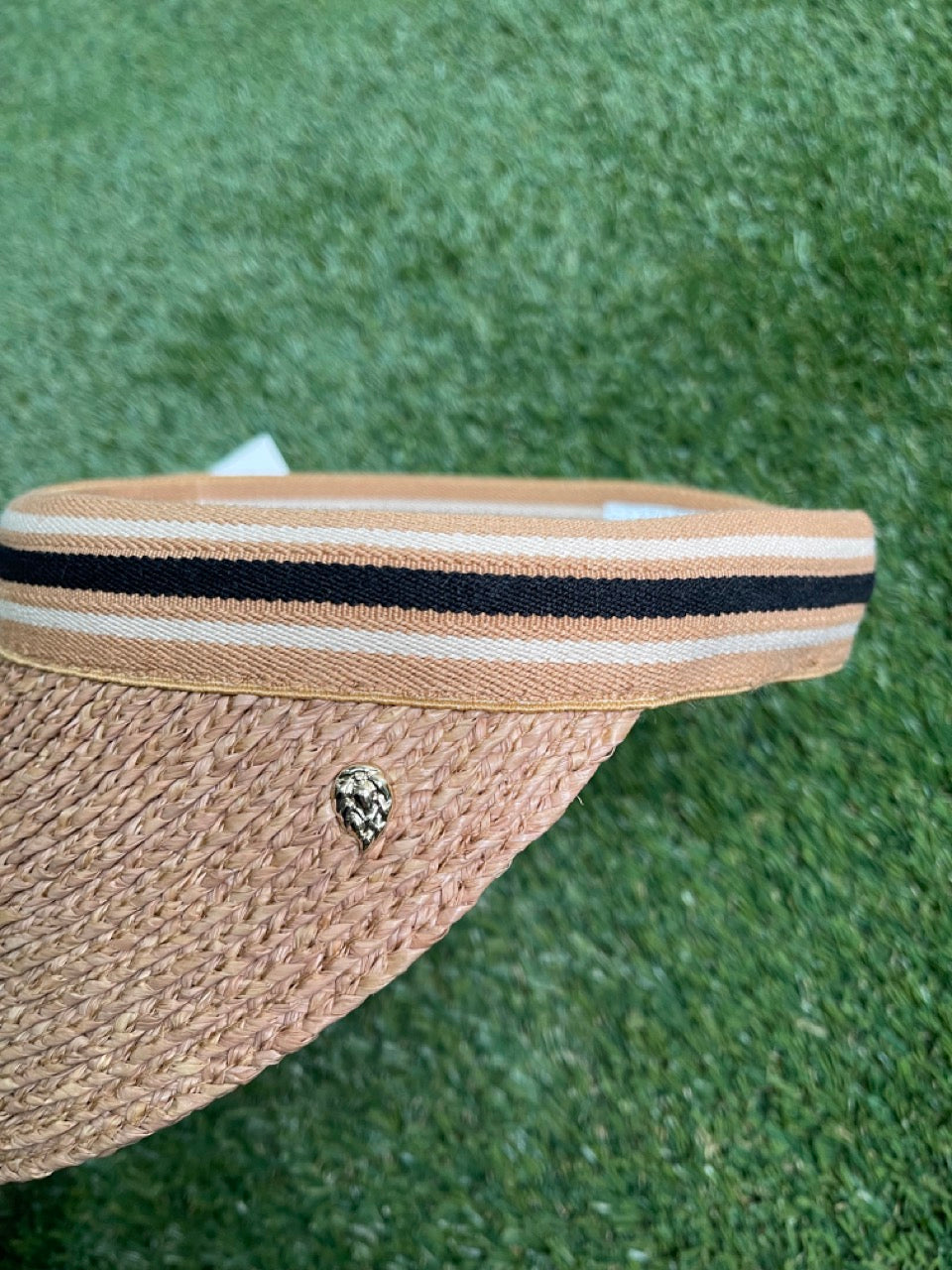 Helen Kaminski Bianca Nougat/Black Stripe