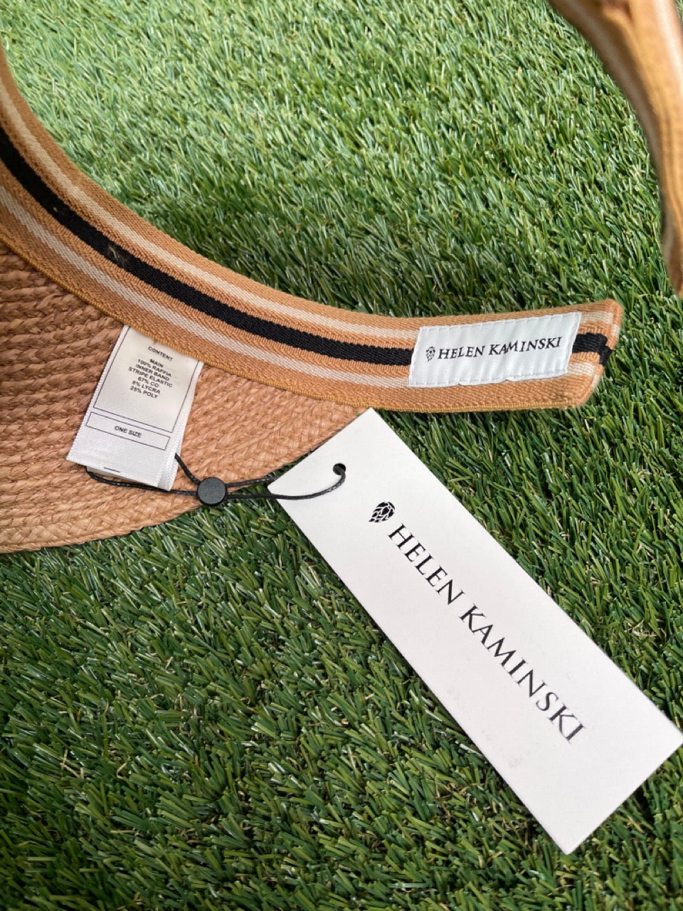 Helen Kaminski Bianca Nougat/Black Stripe