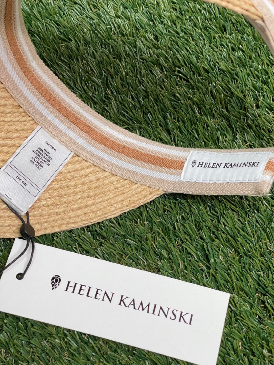 Helen Kaminski Bianca Natural/Nougat Stripe
