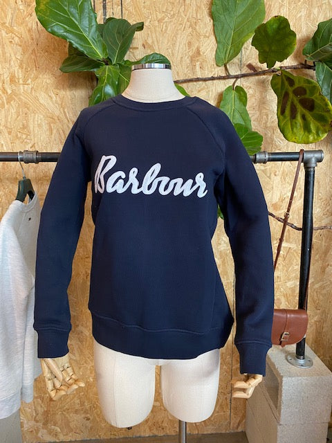 Barbour outlet sweatshirt navy