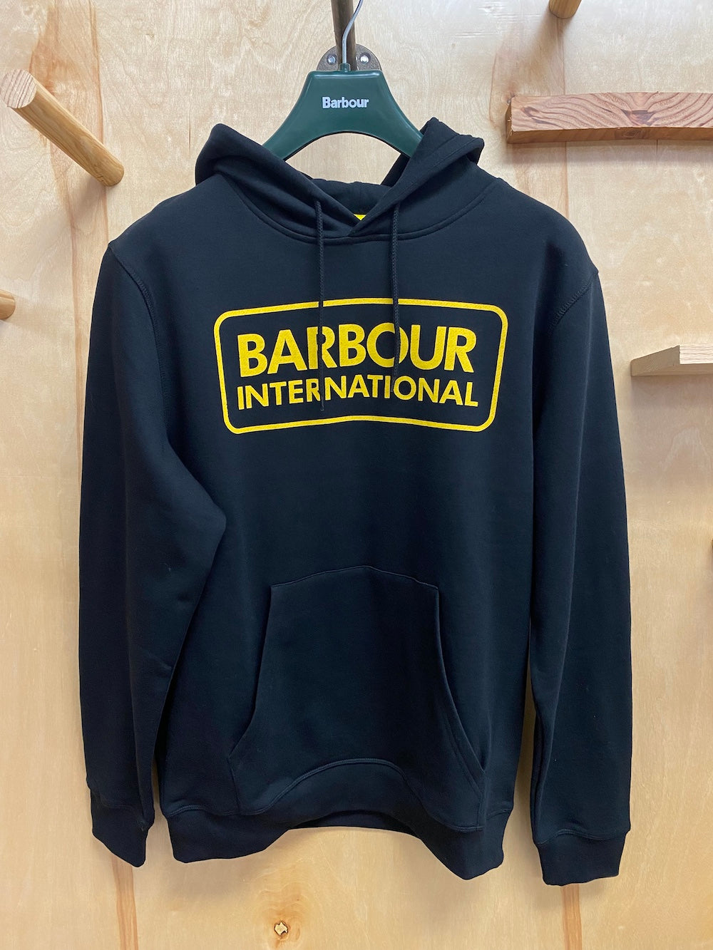 Barbour International Men's Pop Over Hoodie - Black