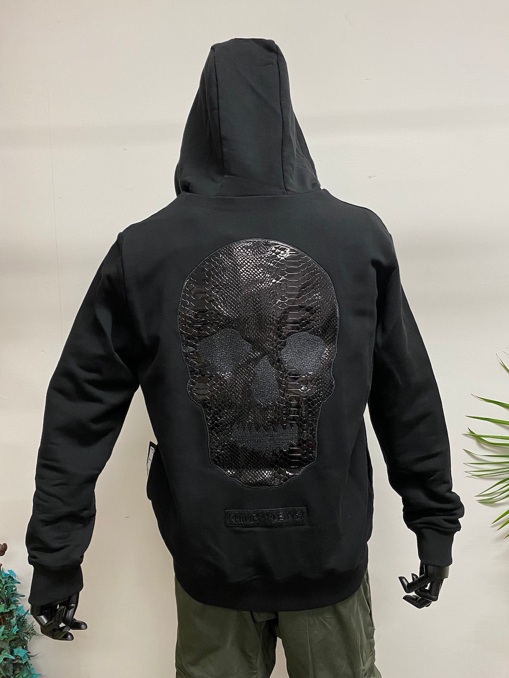 Philipp Plein Hoodie Sweatshirt Skull - Black
