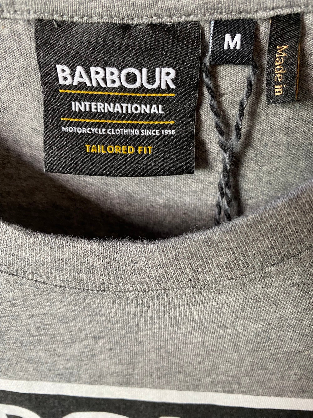 Barbour Men's International Racer Tee - Grey