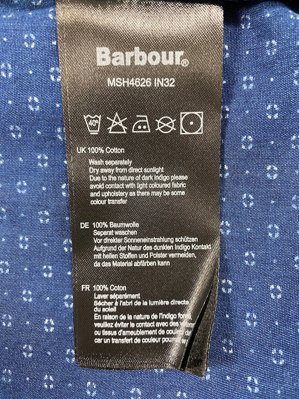 Barbour Men's Indigo 5 Tailored Fit Shirt