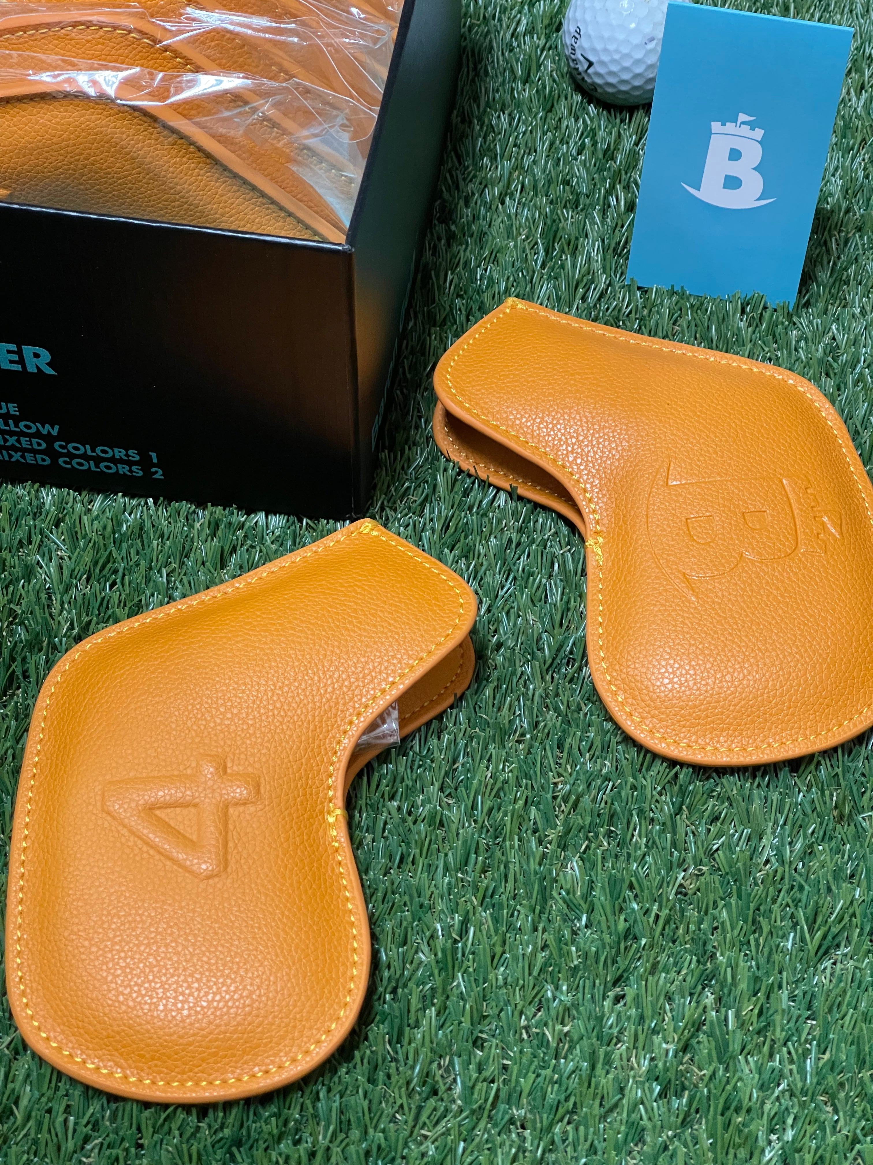 Baron Signature Iron Headcovers Yellow
