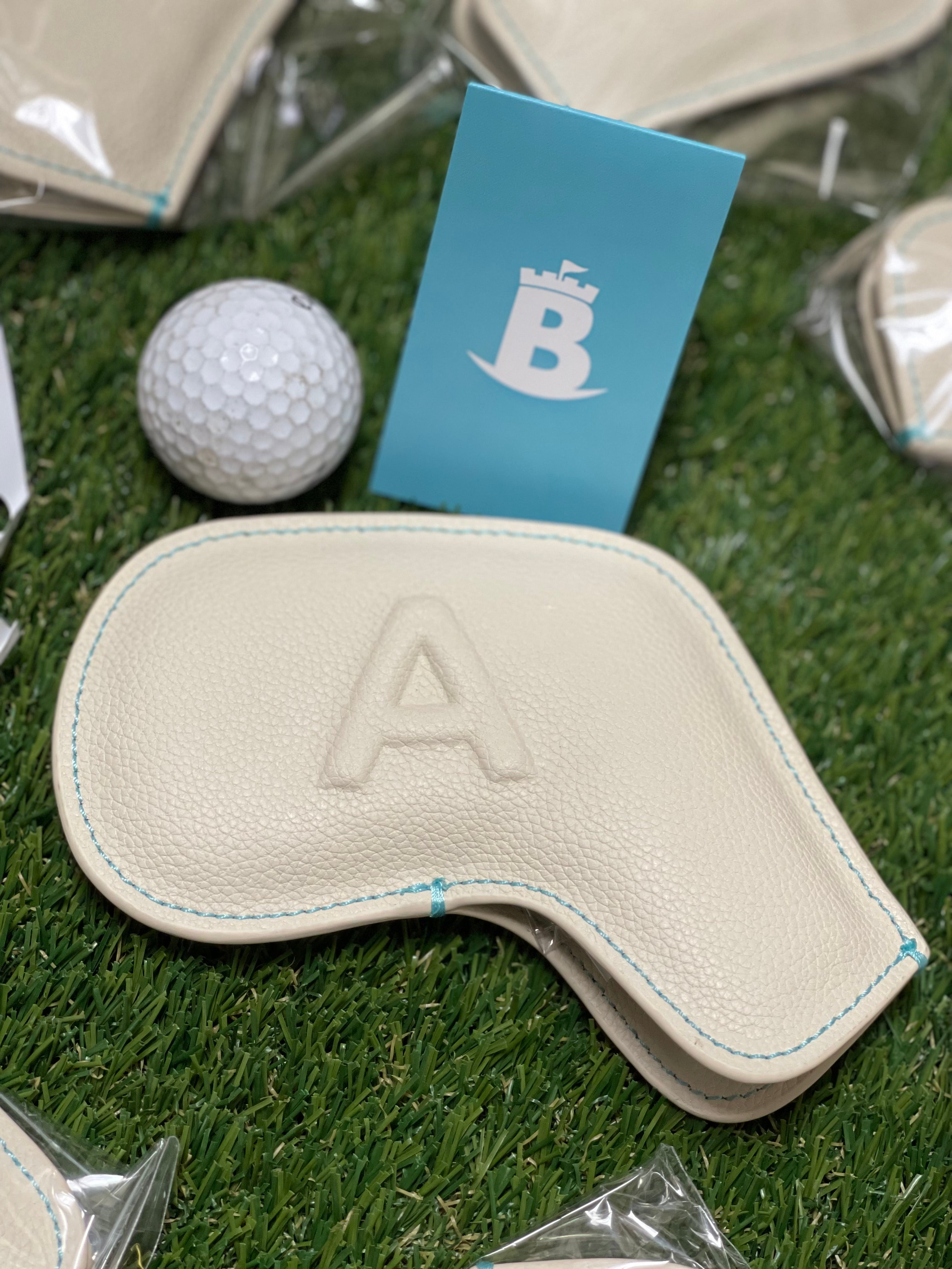 Baron Signature Iron Headcovers White