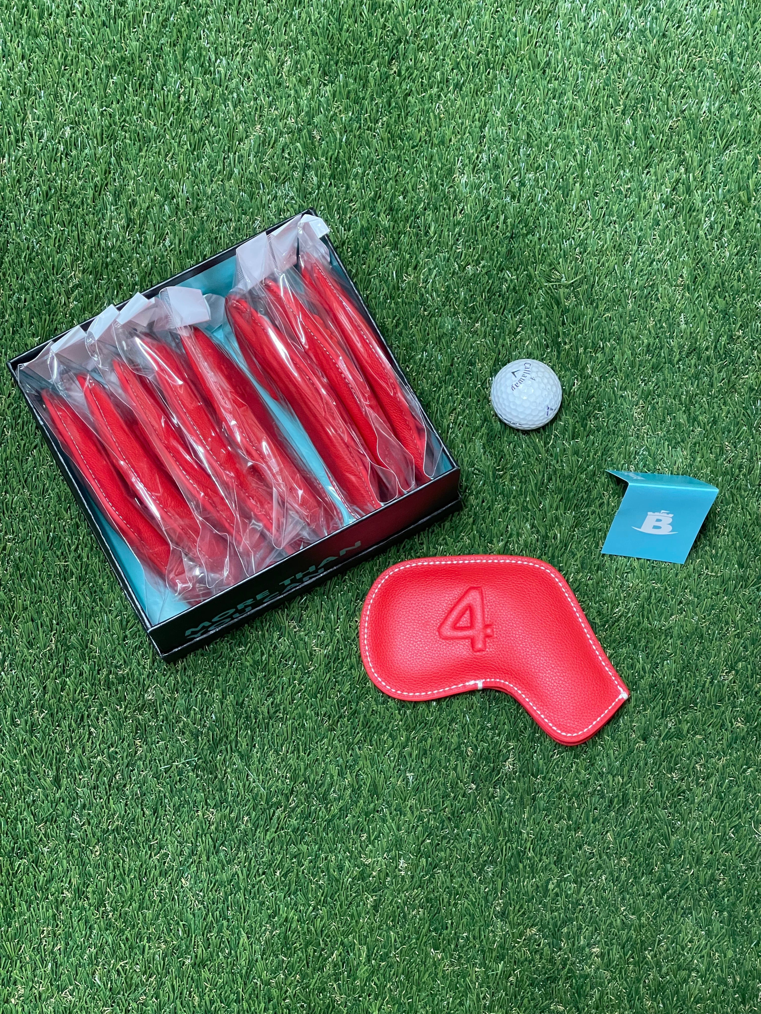 Baron Signature Iron Headcovers Red
