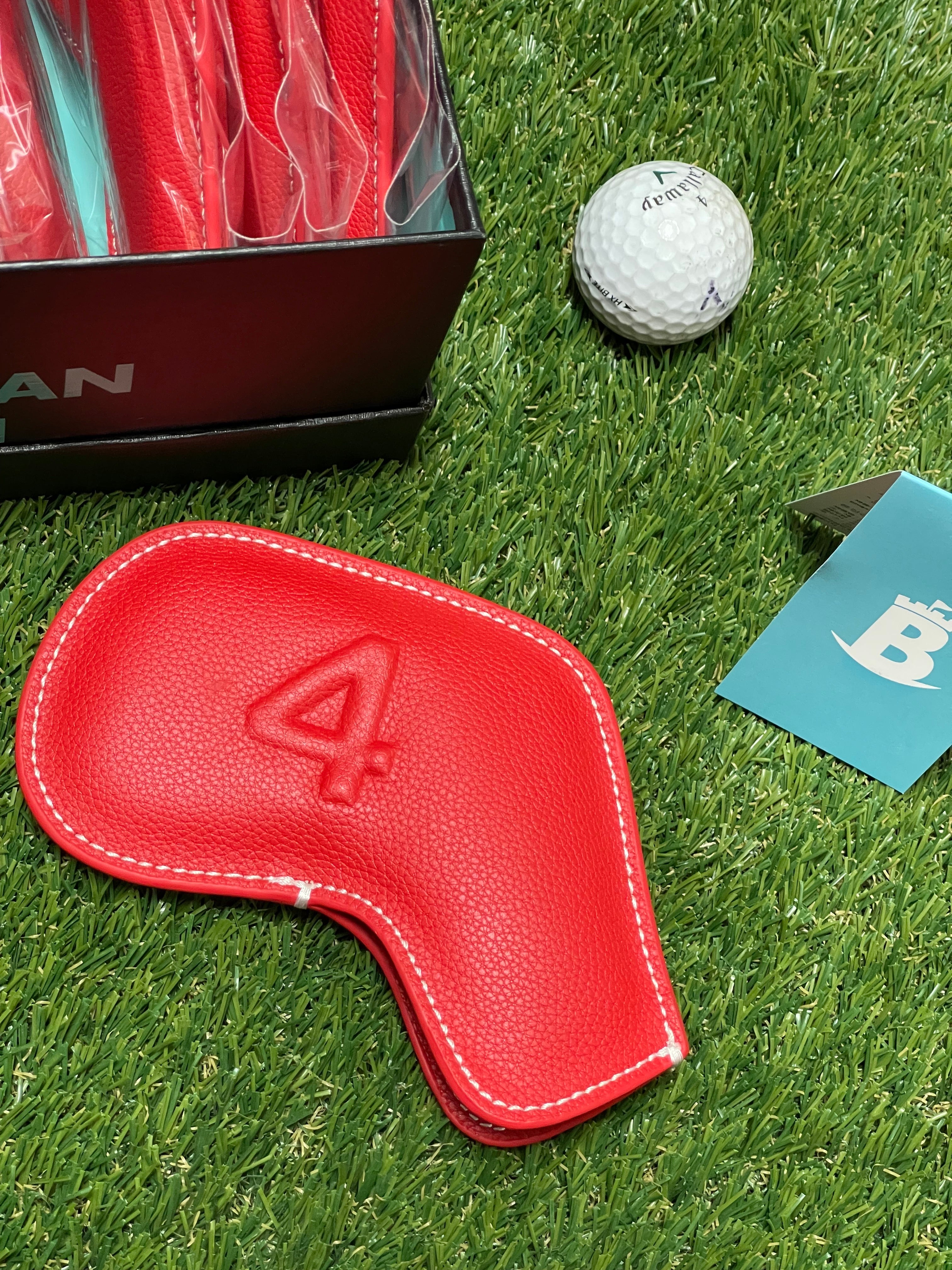 Baron Signature Iron Headcovers Red