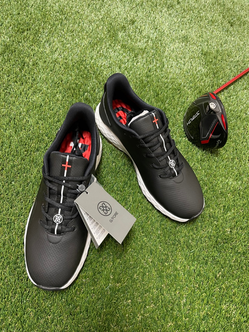 GFORE MENS MG4+ GOLF CROSS TRAINER SHOES G4MF20EF26 BLACK