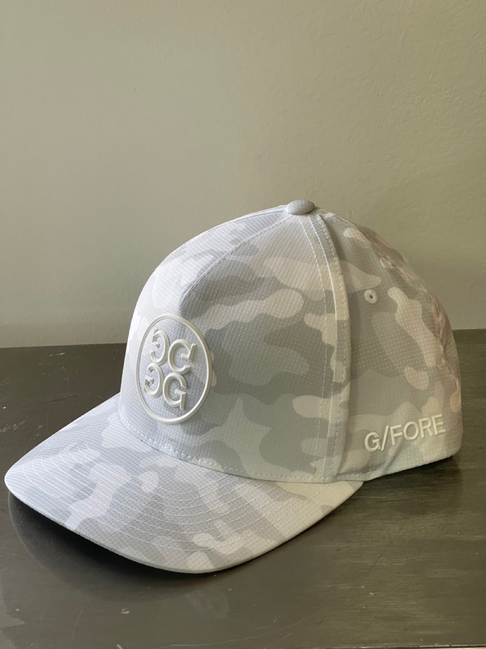Gfore Golf Cap - Circle G's Camo Snapback - snow G4AS22H01