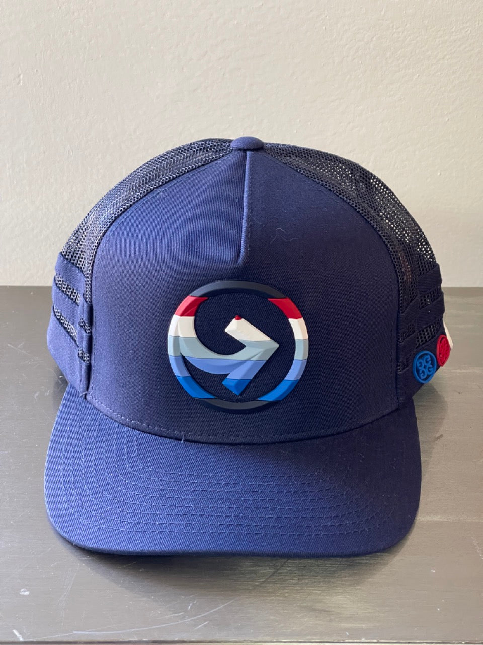 Gfore Golf Cap Striped Quarter G Trucker Snapback Twilight G4AS22H31