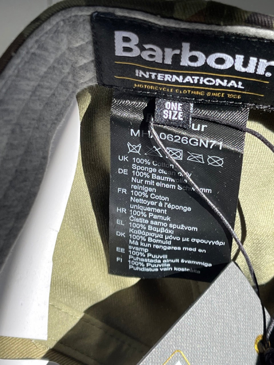 Barbour International Camo Sports Cap MHA0626GN71