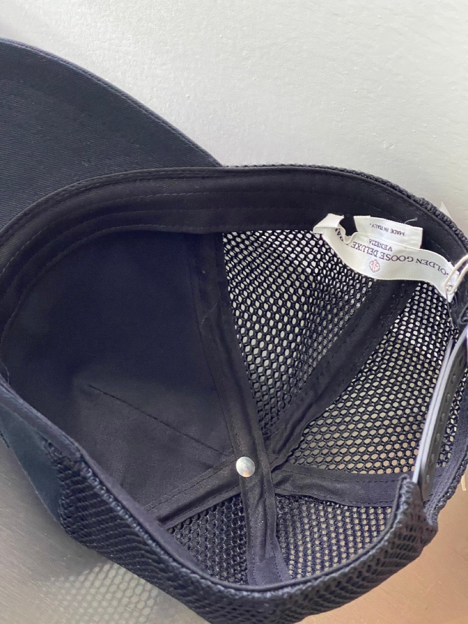 Golden Goose Cap Black Logo G35MA589