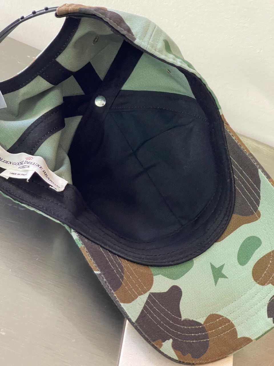 Golden Goose Cap Military Camouflage G35MA590